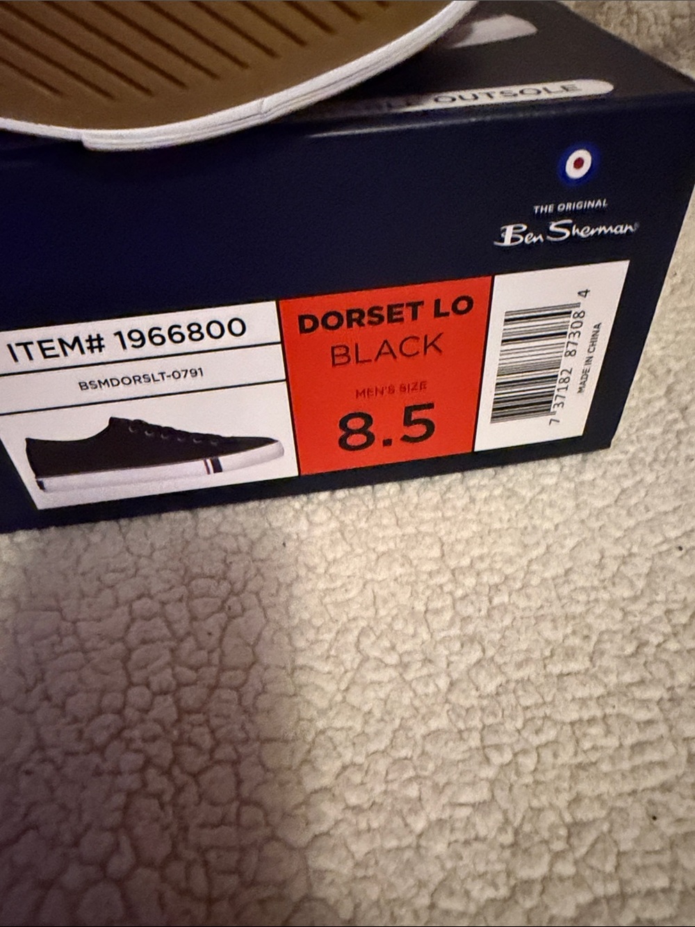 Ben Sherman Black Low-Top Canvas Sneakers - Picture 5 of 5
